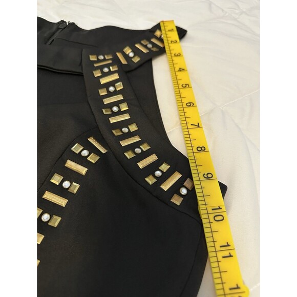New, Signature By Sangria Embellished Formal Black Dress, Size 14 - Picture 6 of 12